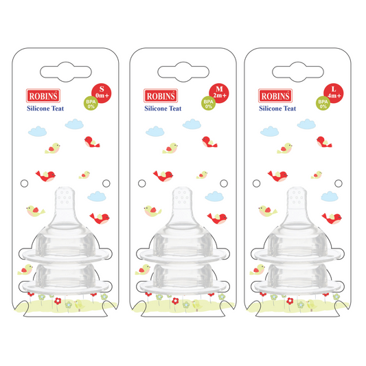 Robins Silicone Teat – 2 Pcs