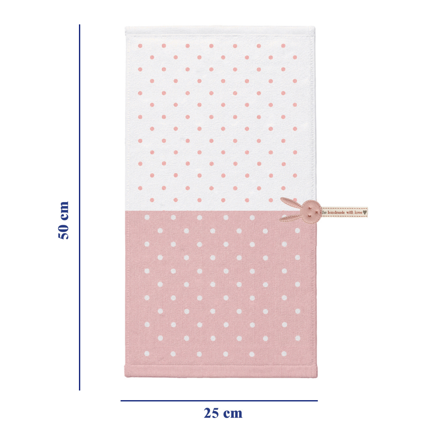 Robins Polka Dot Hand Towel – 25 × 50 cm