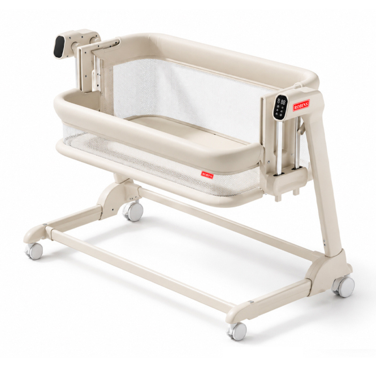 Robins Dream™ Smart Bedside Bassinet – Electric Adjustable Cradle