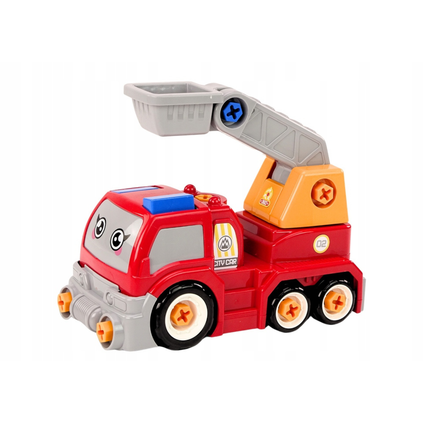 Electric DIY Fire Truck Assembly Set (Ages 3+)