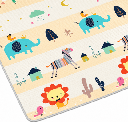 Robins Baby Double-Sided Foldable Play Mat – 220 × 188 cm