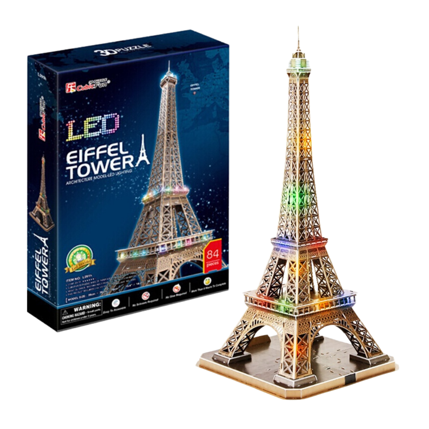 Eiffel Tower LED 3D Puzzle