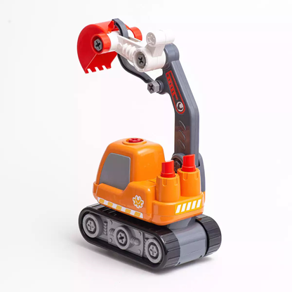 Electric DIY Excavator Assembly Set (Ages 3+)