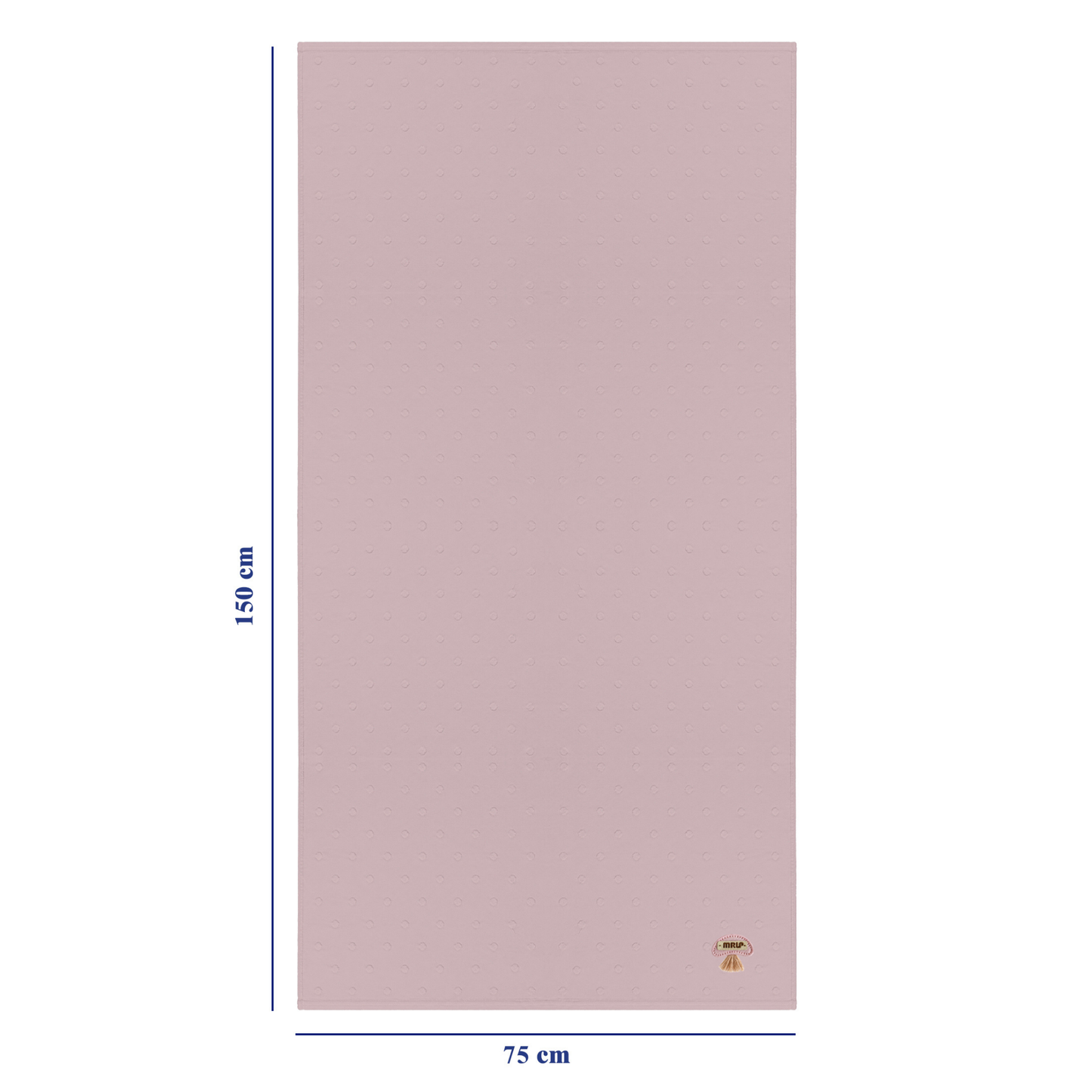 Robins Embossed Dot Bath Towel – 75 × 150 cm