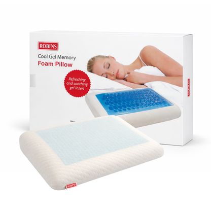 Robins Premium Cool Gel Memory Foam Pillow