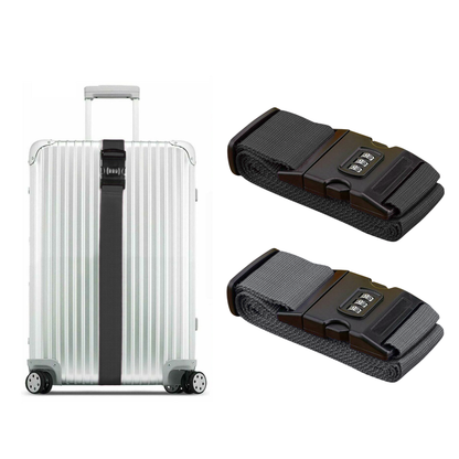 Adjustable Luggage Strap with 3-Digit Combination Lock