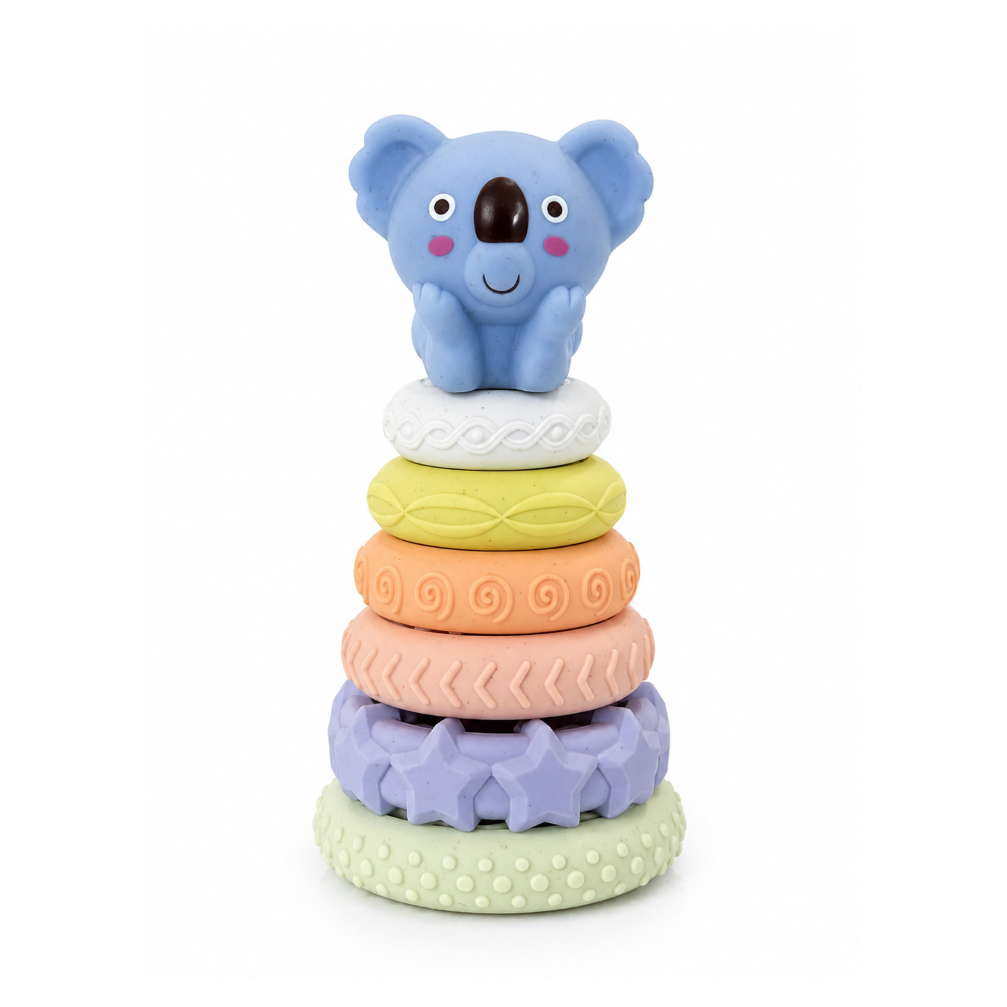 Baby Stacking Ring Toy – Soft Sensory Learning Tower (6M+)