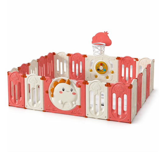 Robins Baby Playpen 228 × 190 cm – Interactive Dinosaur Design