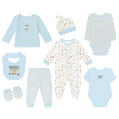 Robins Newborn Clothing Gift Set – 8 Pieces