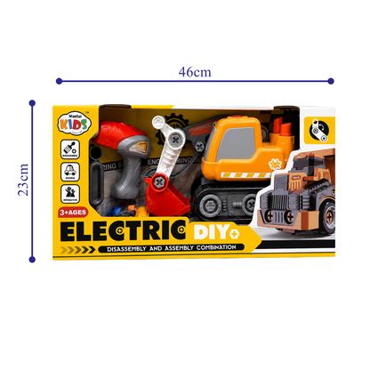 Electric DIY Bulldozer Assembly Set (Ages 3+)