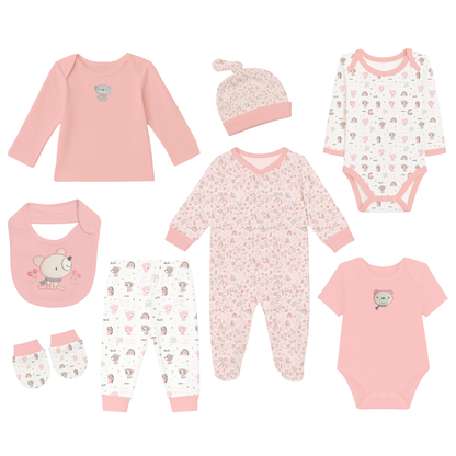 Robins Newborn Clothing Gift Set – 8 Pieces