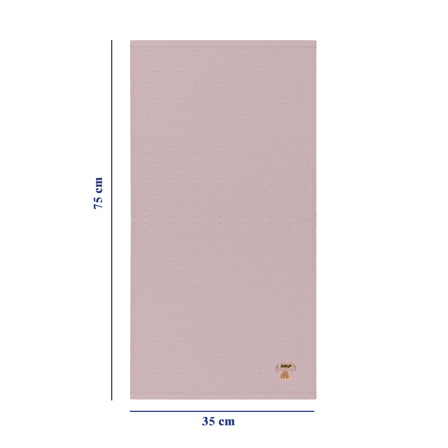 Robins Embossed Dot Hand Towel – 35 × 75 cm