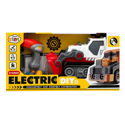 Electric DIY Bulldozer Assembly Set (Ages 3+)