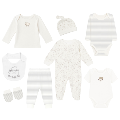 Robins Newborn Clothing Gift Set – 8 Pieces