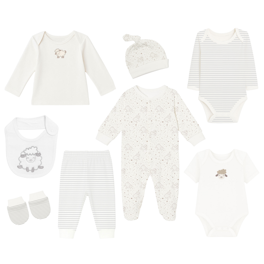 Robins Newborn Clothing Gift Set – 8 Pieces