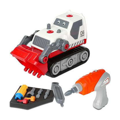 Electric DIY Bulldozer Assembly Set (Ages 3+)