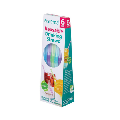 Sistema Reusable Drinking Straws (6-Pack)
