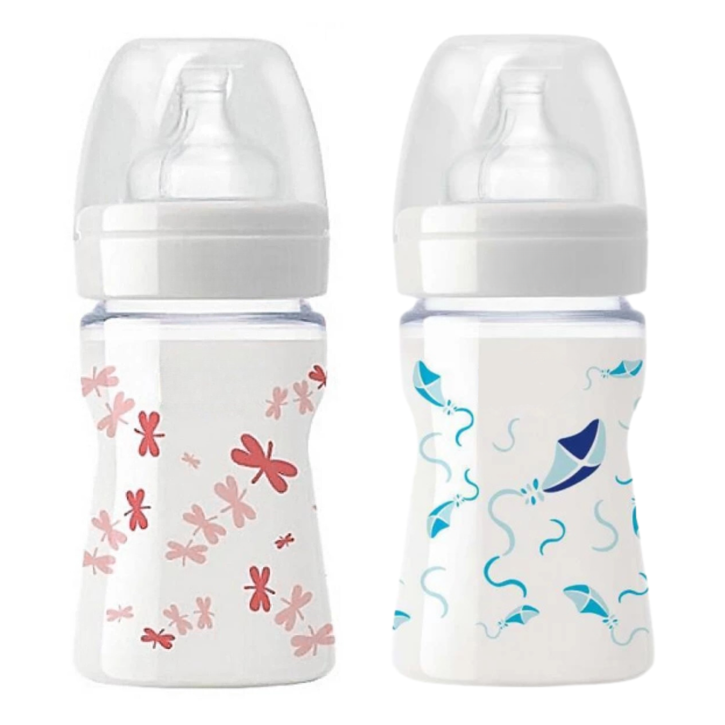 Robins Glass Anti-Colic Baby Feeding Bottle – 125 ml (0m+)