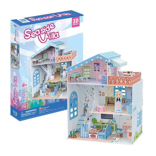 Seaside Villa 3D Puzzle Dollhouse