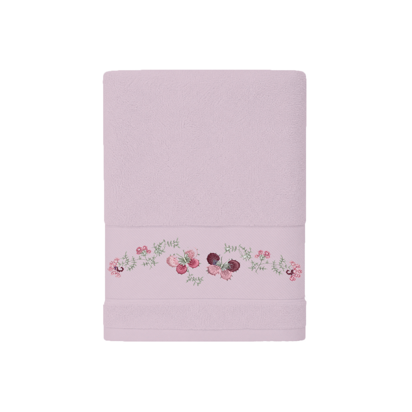 Robins Floral Embroidered Hand Towel – 50 × 100 cm
