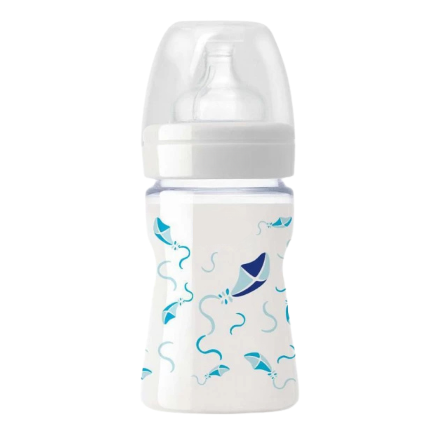 Robins Glass Anti-Colic Baby Feeding Bottle – 125 ml (0m+)