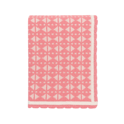Robins Handmade Knitted Baby Blanket – Pink Collection
