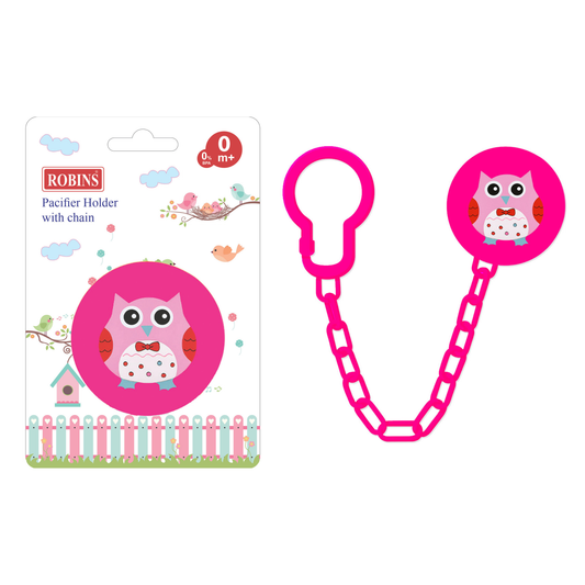 Robins Baby Pacifier Chain Holder