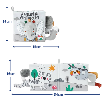 Robins Jungle Animals Soft Activity Cloth Book