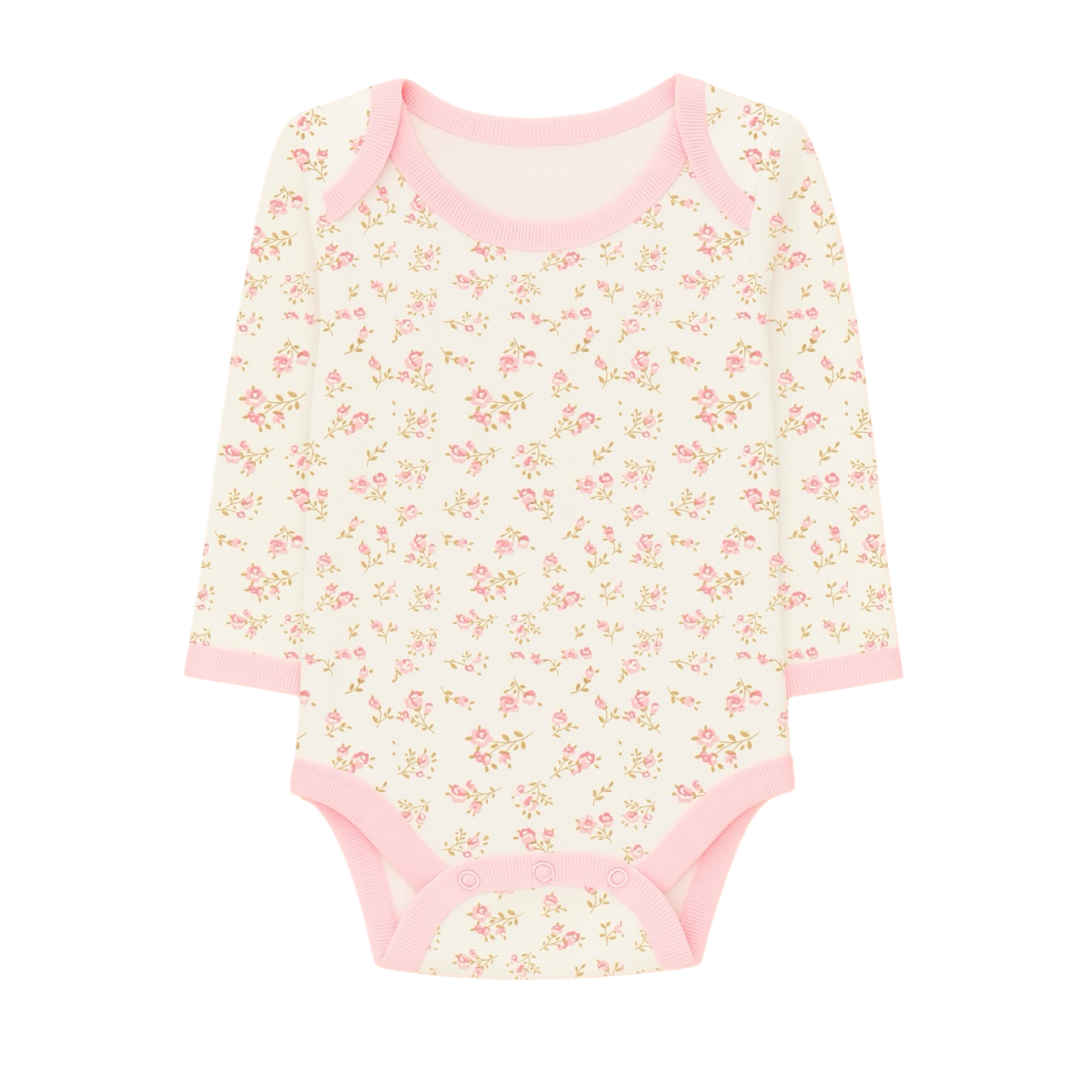 Robins Long Sleeve Bodysuits 5-Pcs Set Pink