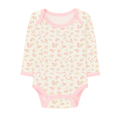 Robins Long Sleeve Bodysuits 5-Pcs Set Pink