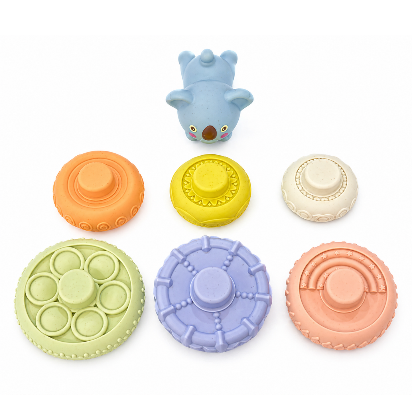 Baby Stacking Ring Toy – Soft Sensory Learning Tower (6M+)