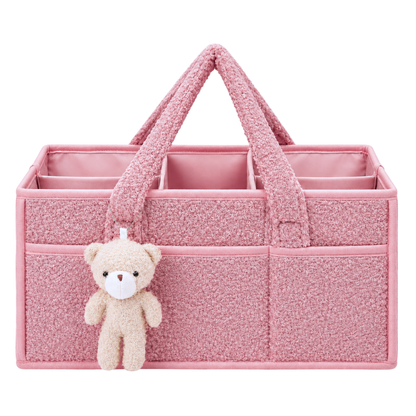 Robins Baby Organizer Basket with Teddy Bear