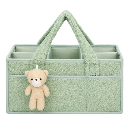 Robins Baby Organizer Basket with Teddy Bear