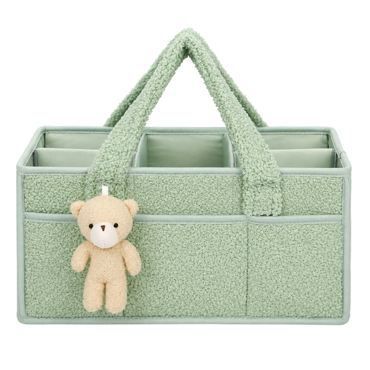 Robins Baby Organizer Basket with Teddy Bear