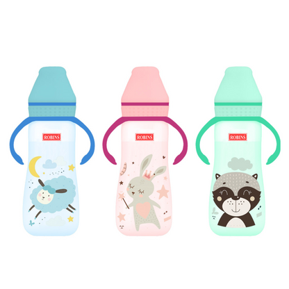 Robins Baby Feeding Bottle with Handles – 250 ml