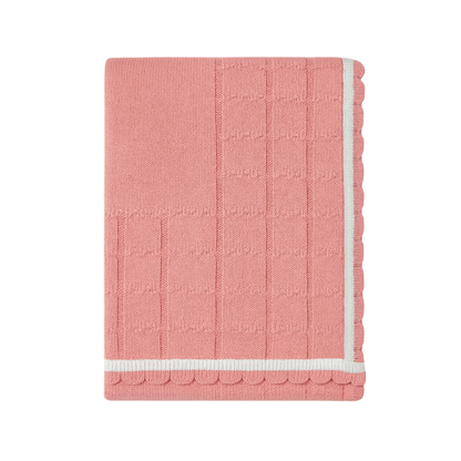 Robins Handmade Knitted Baby Blanket – Pink Collection