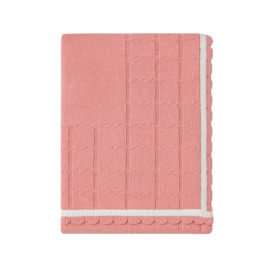 Robins Handmade Knitted Baby Blanket – Pink Collection