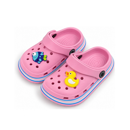 Kids Lightweight Clogs with Heel Strap – Soft & Comfortable