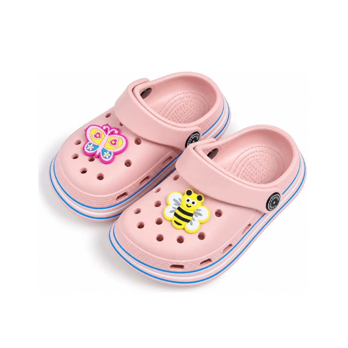 Kids Lightweight Clogs with Heel Strap – Soft & Comfortable