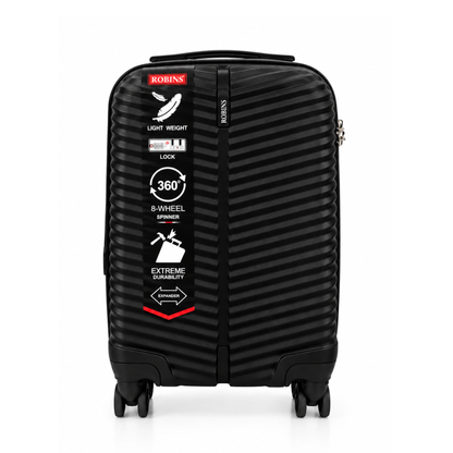 Robins 20-Inch Mini Carry On Luggage With 8-Wheel Spinner - 4 Colors
