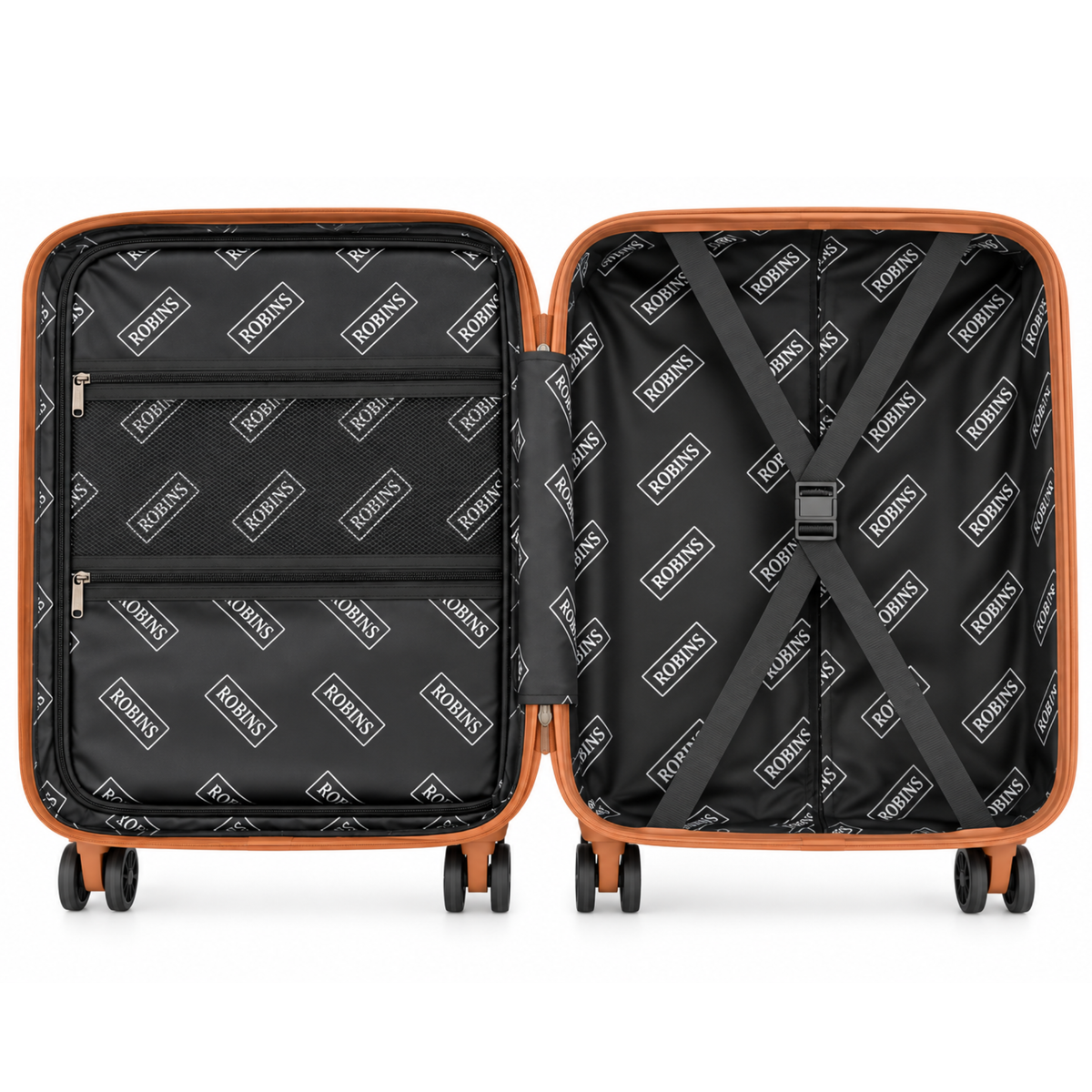 Robins 20-Inch Mini Carry On Luggage With 8-Wheel Spinner - 4 Colors