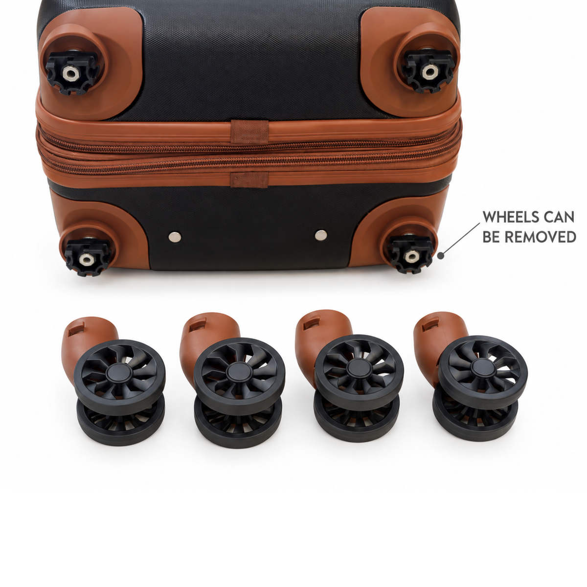 Robins 20-Inch Mini Carry On Luggage With 8-Wheel Spinner - 4 Colors