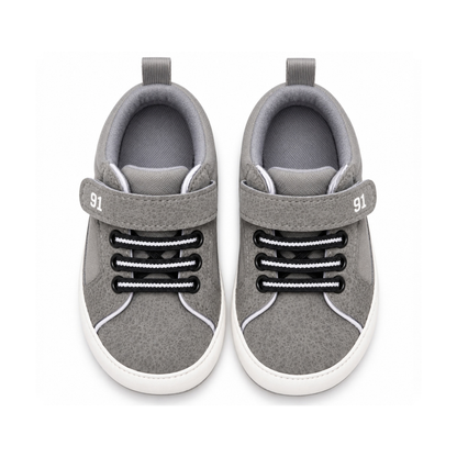 Baby High-Top Sneakers with Hook & Loop Strap
