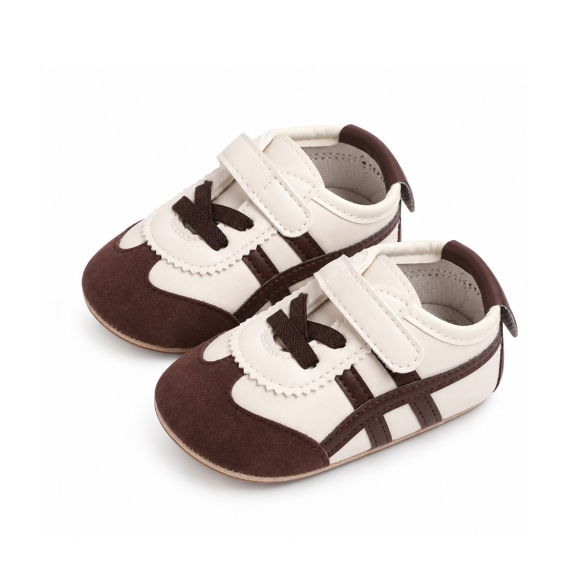 Robins Baby Retro Color-Block Velcro Shoes
