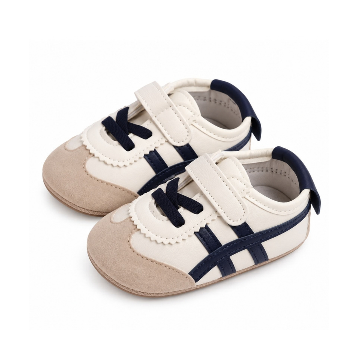 Robins Baby Retro Color-Block Velcro Shoes