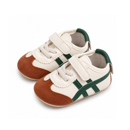 Robins Baby Retro Color-Block Velcro Shoes