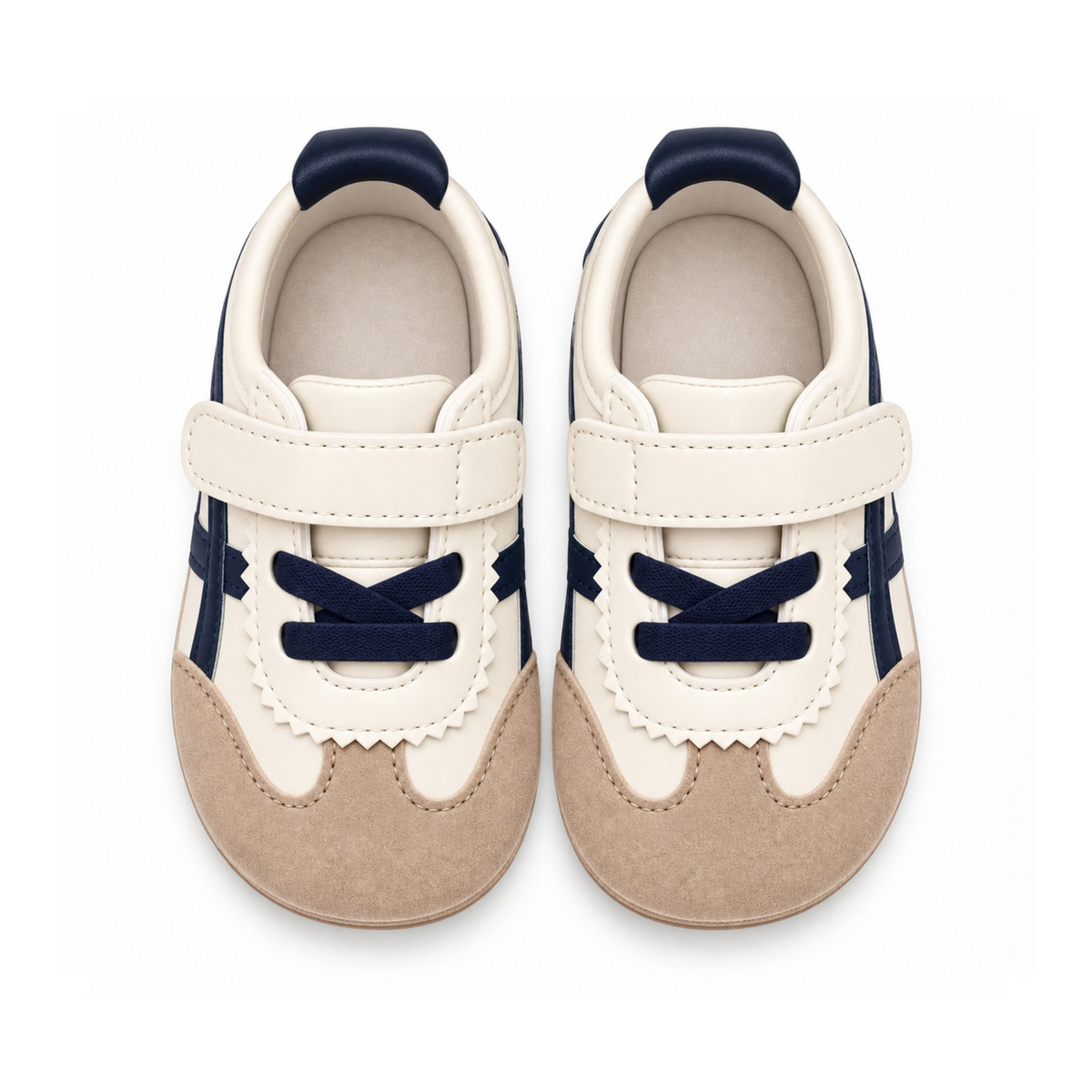 Robins Baby Retro Color-Block Velcro Shoes