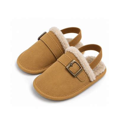 Robins Baby Sherpa-Lined Buckle Shoes