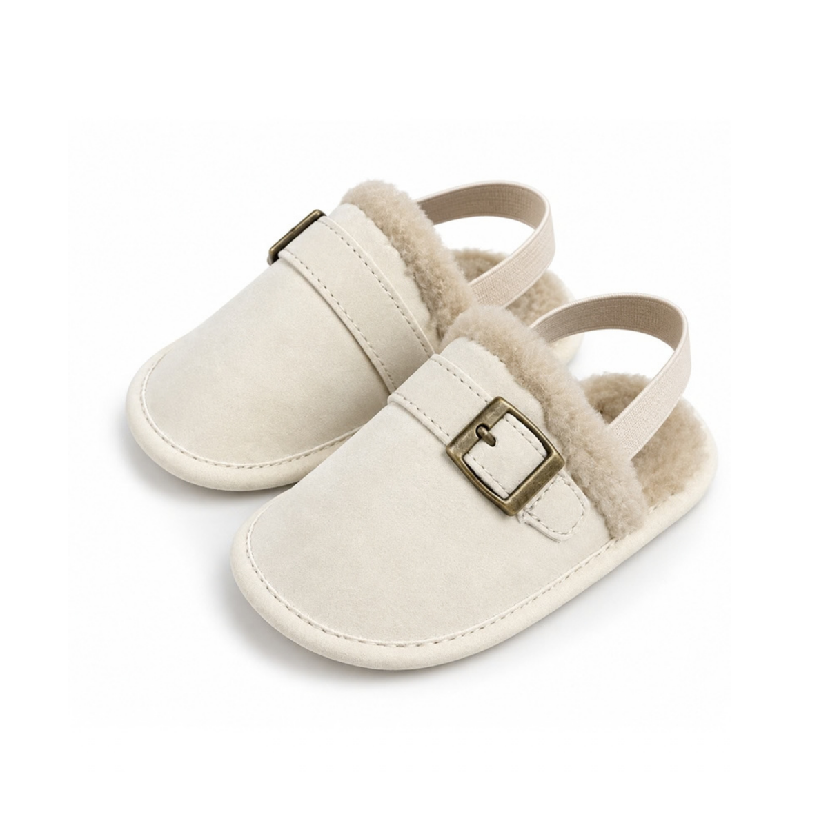 Robins Baby Sherpa-Lined Buckle Shoes