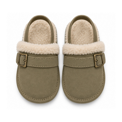 Robins Baby Sherpa-Lined Buckle Shoes